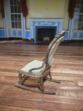 Load image into Gallery viewer, Handmade Wooden Wicker Rocking Chair
