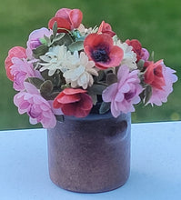Load image into Gallery viewer, Peonies in Pottery Crock
