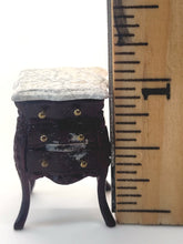 Load image into Gallery viewer, Dollhouse Miniature ~ 1:24 Scale, Bespaq Side Table with Faux Marble Top
