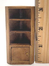 Load image into Gallery viewer, Dollhouse Miniature ~ 1:24 Scale, Wooden Corner Shelf - Signed Bottom
