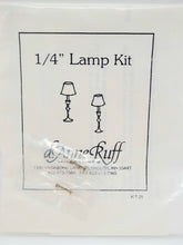 Load image into Gallery viewer, Dollhouse Miniature ~ ¼&quot; Scale, 2pc D. Anne Ruff Lamp Kit
