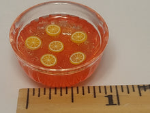 Load image into Gallery viewer, Oranges in Pink Punch Bowl with 8 Glasses
