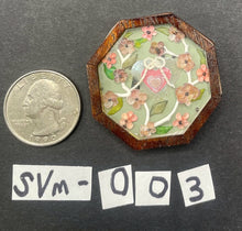 Load image into Gallery viewer, 1½&quot; Sailor&#39;s Valentine – Rope Branches and Flowers with Center Heart - by Pam Friend
