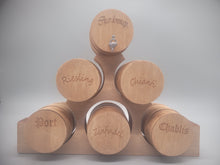 Load image into Gallery viewer, Large 6-Tier Wooden Barrel Display Stand
