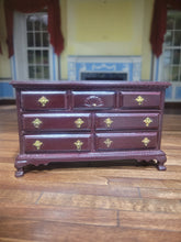 Load image into Gallery viewer, Dark Mahogany Dresser w/ Golden Hardware
