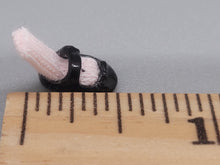 Load image into Gallery viewer, Pastel Pink Socks and Black Shoe Set – by Cheryl Warder
