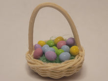 Load image into Gallery viewer, Easter Basket Filled with Colorful Eggs
