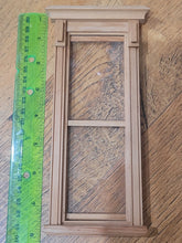Load image into Gallery viewer, Dollhouse Miniature ~ 1:12 Scale, Tall Narrow Working Window with Straight Pediment
