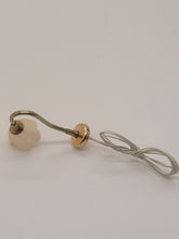Load image into Gallery viewer, Dollhouse Miniature ~ Yellow &quot;Frosted Glass&quot; Flower Shaped Lamp by Lighting Bug
