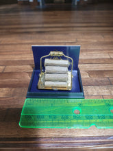 Load image into Gallery viewer, Wooden Logs in a Golden Carrier - Reutter Porcelain
