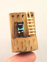 Load image into Gallery viewer, Dollhouse Miniature ~ 1:12 Scale, Little Figurine in Wood Stump Toy
