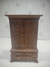 Load image into Gallery viewer, Ornate Carved Wooden Hutch w/ Functional Drawers by Bespaq
