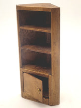 Load image into Gallery viewer, Dollhouse Miniature ~ 1:24 Scale, Wooden Corner Shelf - Signed Bottom
