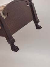 Load image into Gallery viewer, Mahogany Bed with Wardrobe &amp; Blue Chair Set
