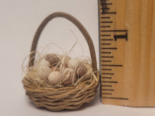 Load image into Gallery viewer, Brown and White Eggs in Round Basket
