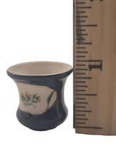 Load image into Gallery viewer, Ron Benson - Large Blue Handpainted Porcelain Vase

