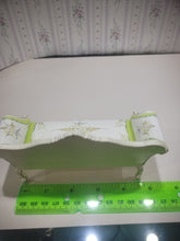 Load image into Gallery viewer, Hannison Formal 4 Piece Green &amp; White Hand Painted Living Room Couch , Chair, Coffee, Side Table Set
