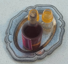 Load image into Gallery viewer, Cognac and Glasses on Metal Platter
