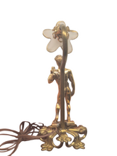 Load image into Gallery viewer, Metal Golden Man with Flower Lamp
