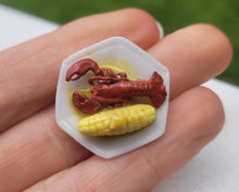 Load image into Gallery viewer, Lobster and Corn on Plate
