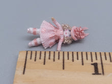 Load image into Gallery viewer, ¾&quot; Blonde Doll in Baby Pink Dress and Matching Hat – by Cheryl Warder
