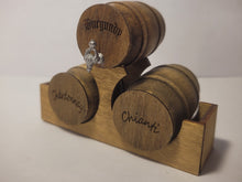 Load image into Gallery viewer, Medium - Burgundy, Chianti, Chardonnay Barrels and Wood Holder
