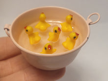 Load image into Gallery viewer, Chirping Ducklings in Galvanized Bucket
