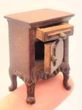 Load image into Gallery viewer, Dollhouse Miniature ~ 1:24 Scale, Bespaq Night Stand with Functional Cabinets and Drawers
