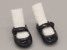 Load image into Gallery viewer, White Socks and Black Shoes Set – by Cheryl Warder
