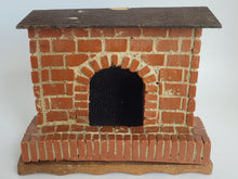 Load image into Gallery viewer, As Is – Handmade Fireplace with Wooden Mantle
