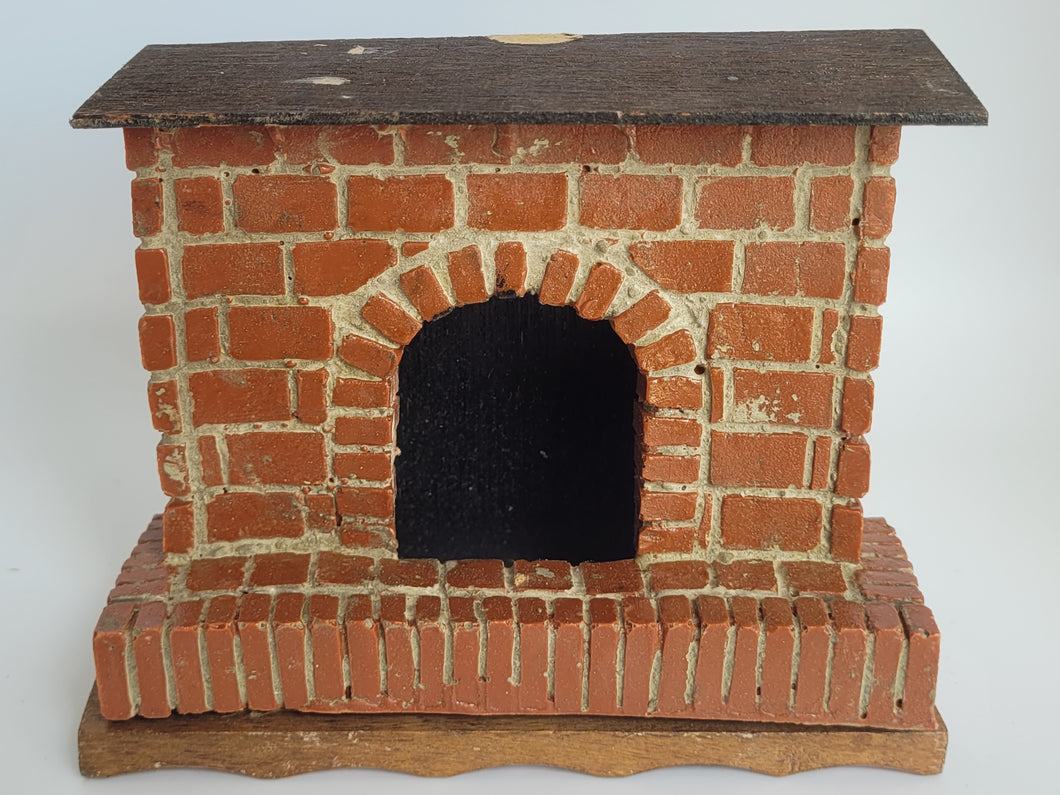 As Is – Handmade Fireplace with Wooden Mantle