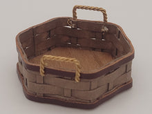 Load image into Gallery viewer, Al Chandronnait – Hexagon Woven Basket with Metal Handles

