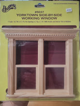 Load image into Gallery viewer, Dollhouse Miniature ~ Yorktown Side-By-Side Working Window by Houseworks, #5037
