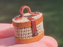 Load image into Gallery viewer, Leather &amp; Woven Basket

