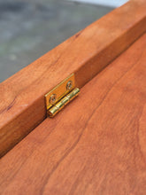 Load image into Gallery viewer, Wooden Rectangular Roombox with Hinged Opening and Wooden Inlay Detailing by Bill Haskell
