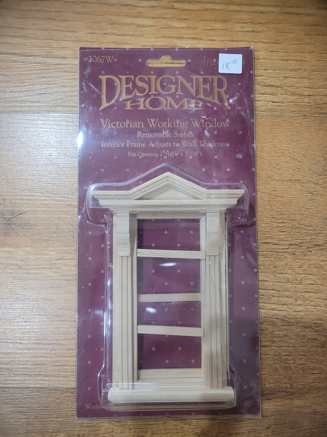 Dollhouse Miniature ~ 1:12 Scale, Victorian Working Window by Designer Home