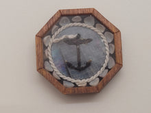 Load image into Gallery viewer, ¾&quot; Sailor&#39;s Valentine ‐ Anchor with Shells – by Pam Friend
