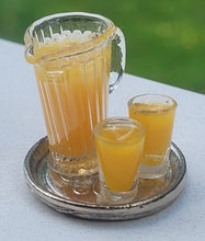 Load image into Gallery viewer, Orange Juice in Glass on Metal Platter

