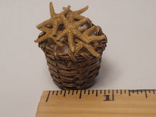 Load image into Gallery viewer, Real Starfish and Shells in Woven Basket

