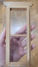 Load image into Gallery viewer, Dollhouse Miniature ~ 1:12 Scale, Tall Narrow Working Window with Straight Pediment
