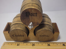 Load image into Gallery viewer, Medium - Port, Chablis, Zinfandel Barrels on Wood Display
