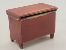 Load image into Gallery viewer, Vintaged Toy Chest with Floral Wallpaper Interior
