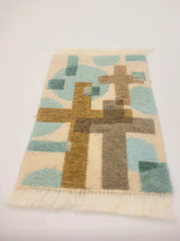 Load image into Gallery viewer, Dollhouse Miniature ~ Petit Point Rug by Ursula Sauerberg- Blue and Tan
