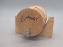 Load image into Gallery viewer, Large – Zinfandel Wooden Barrel with Wood Holder
