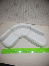 Load image into Gallery viewer, 3 Piece White Sectional Sofa Couch Living Room Modern Art Deco Contemporary
