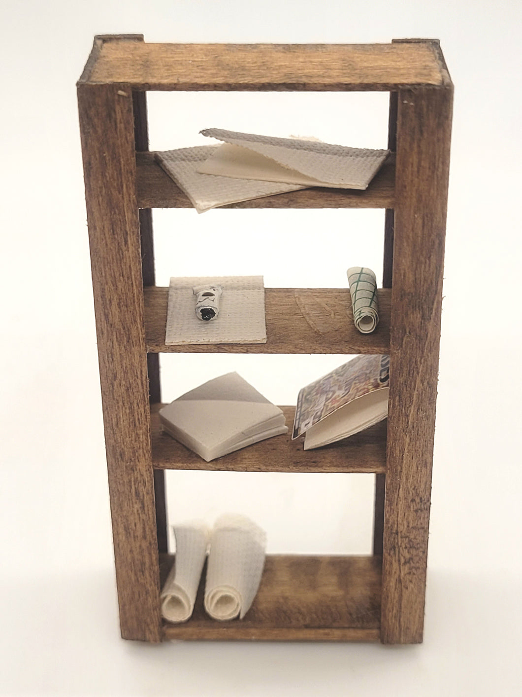 Dollhouse Miniature ~ 1:24 Scale, Crafting Supplies Shelf