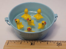 Load image into Gallery viewer, Chirping Ducklings in Blue Galvanized Tub
