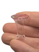 Load image into Gallery viewer, Glass Craft – Handblown Glass Vase with Feet - Pink Top
