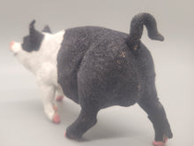 Load image into Gallery viewer, Black and White Flocked Hog

