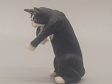 Load image into Gallery viewer, Resin Tuxedo Cat Playing
